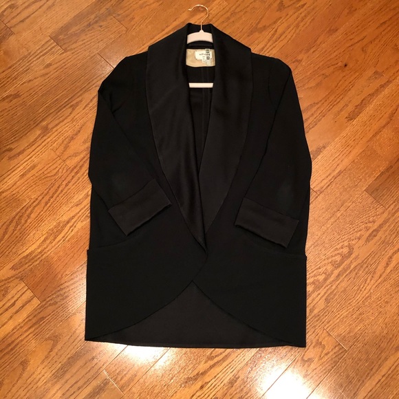 Aritzia Wilfred Chevalier Tuxedo Jacket Black 2 - Picture 4 of 4